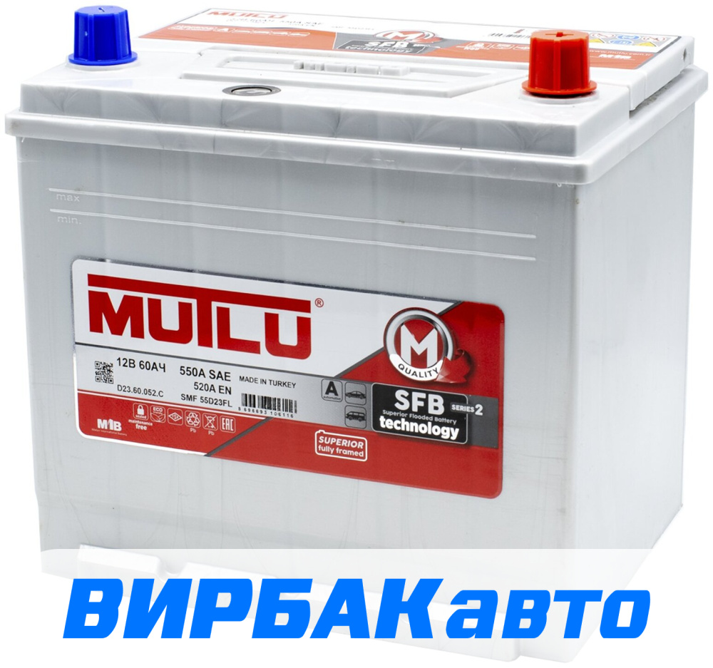 Аккумулятор MUTLU Asia SFB M2 60 Ач 520 А обратная