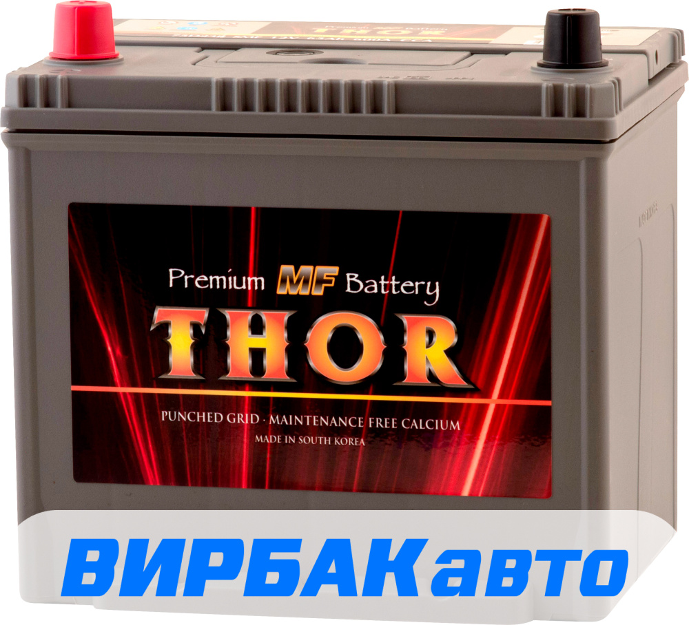 Купить Аккумулятор THOR 75D23R SMF 65 Ач 600 А прямая полярность, клемма  стандартная, цены в Ставрополе — интернет-магазин VIRBACauto